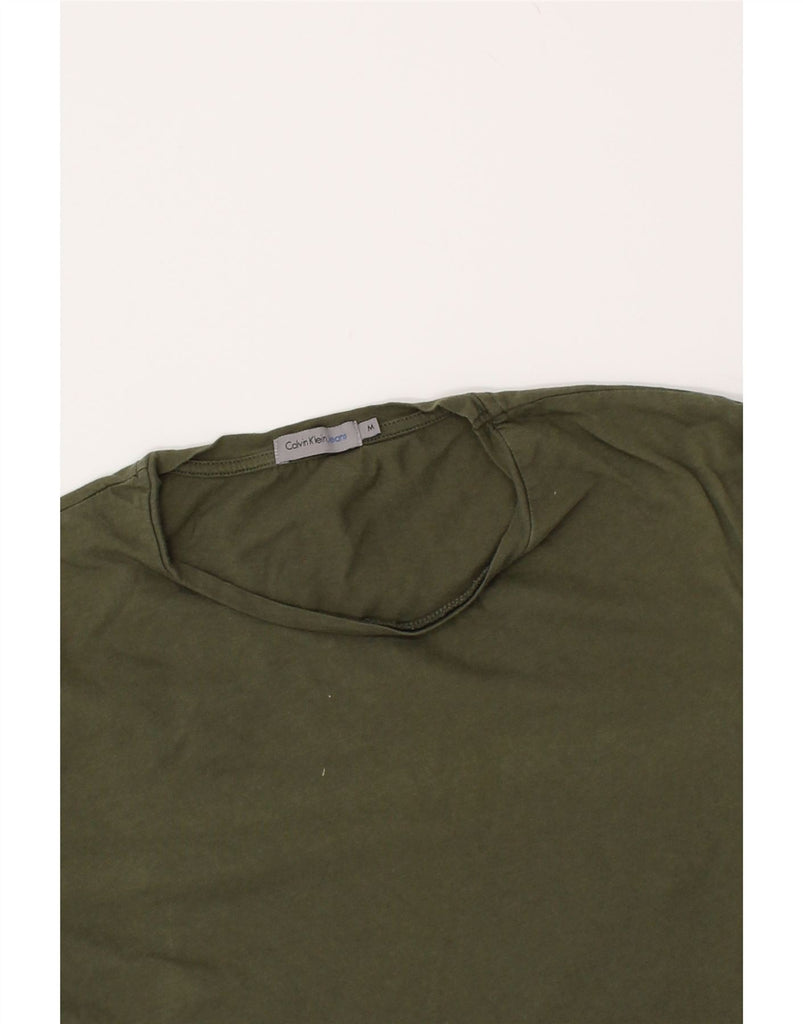 CALVIN KLEIN Mens T-Shirt Top Medium Khaki | Vintage Calvin Klein | Thrift | Second-Hand Calvin Klein | Used Clothing | Messina Hembry 