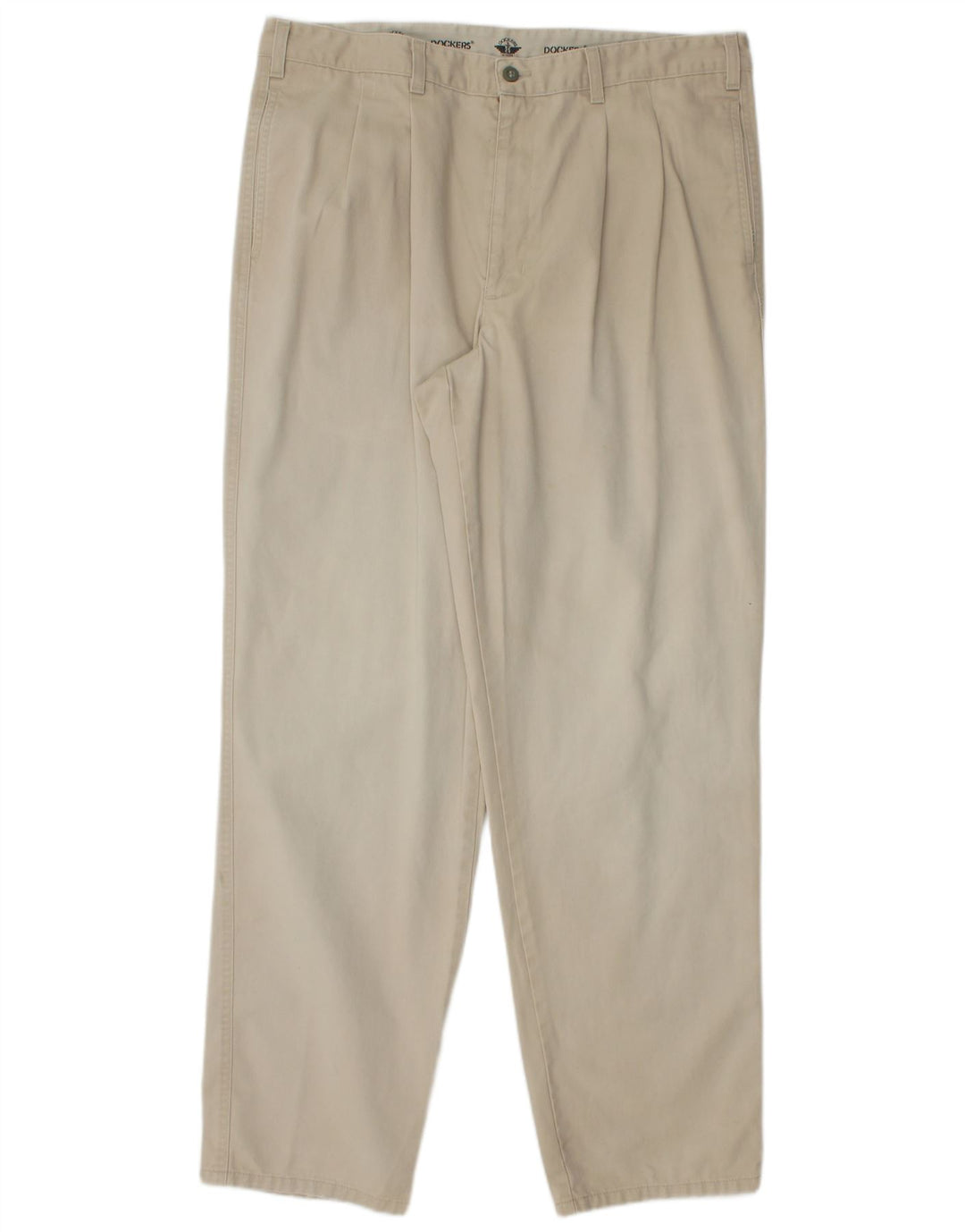 DOCKERS Mens Pegged Chino Trousers W38 L34 Beige