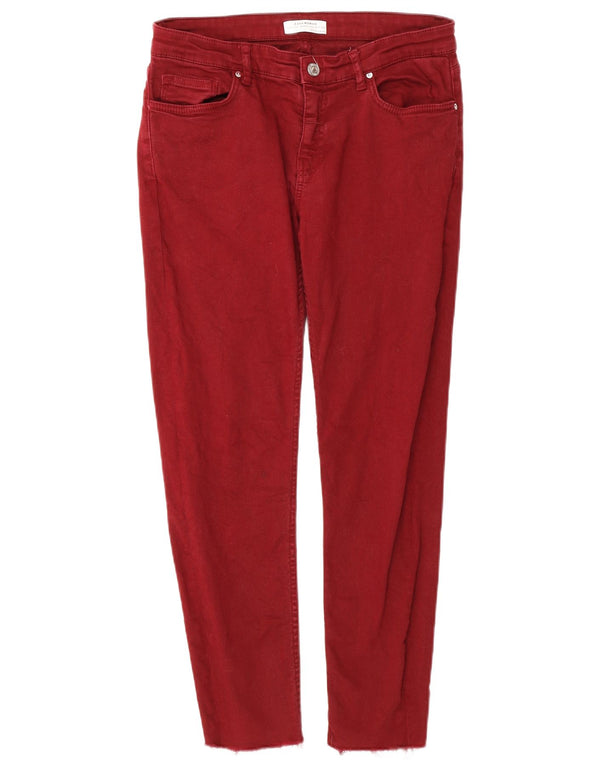 Zara Womens Skinny Jeans EU 38 Small W28 L26 Red