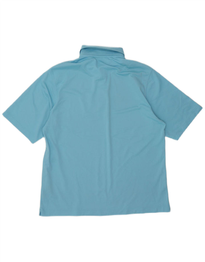 Nike Mens Polo Shirt UK 42/44 Large Blue Polyester