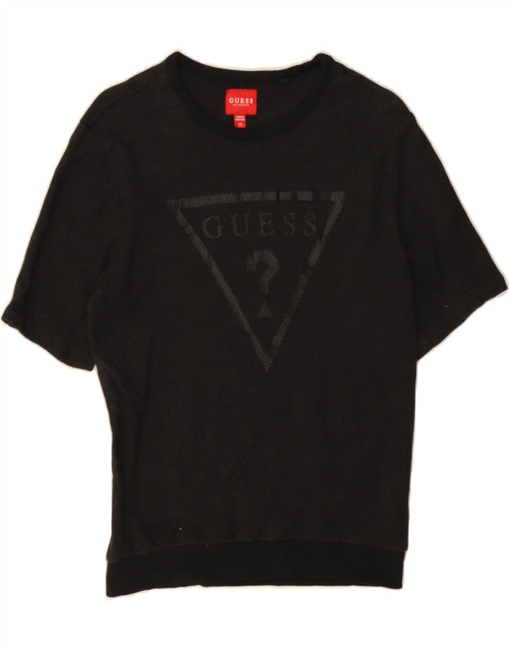 GUESS Mens Graphic T-Shirt Top XS Black Cotton Vintage Guess and Second-Hand Guess from Messina Hembry 