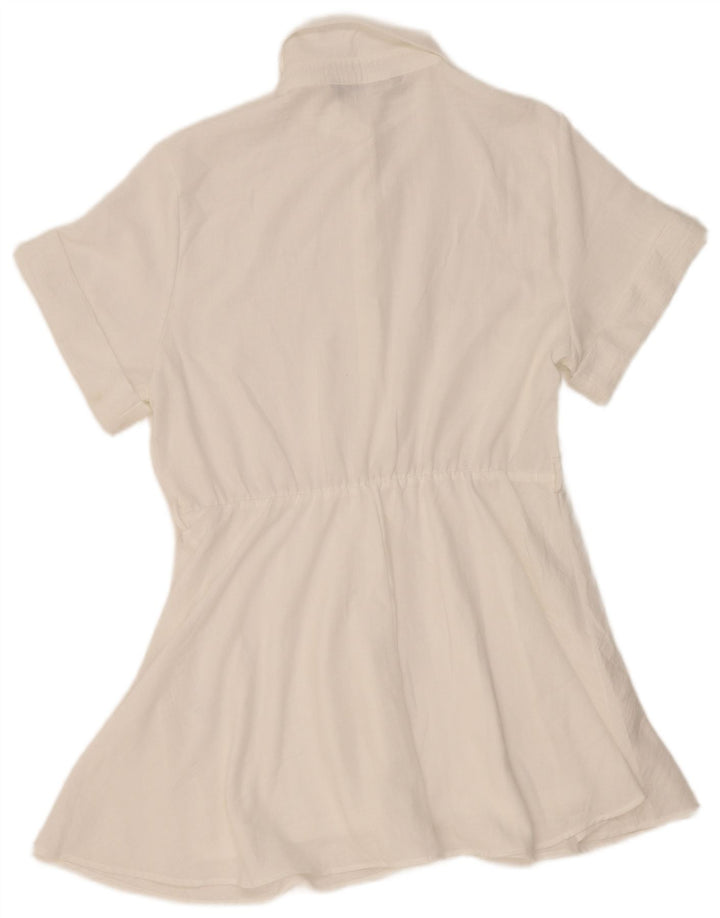 Zara Womens A-Line Dress UK 18 XL White Polyester