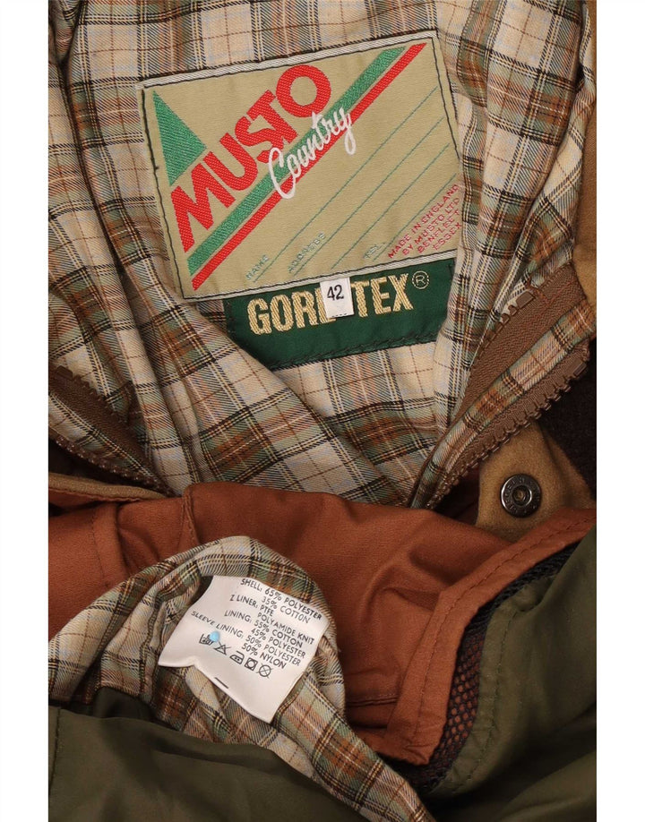 Musto Mens Utility Jacket UK 42 XL Brown Polyester