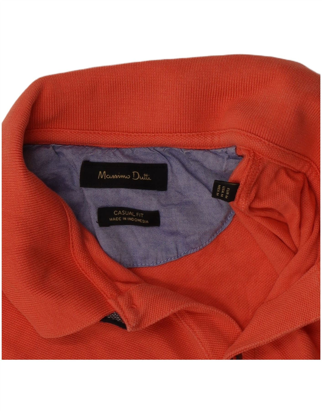 Massimo Dutti Boys Casual Fit Polo Shirt 13-14 Years Medium Orange