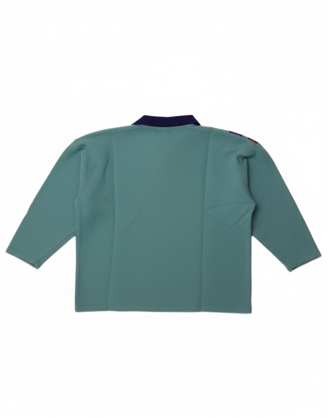 Vintage Womens Oversized 3/4 Sleeve Sweatshirt Jumper UK 14 Medium Blue