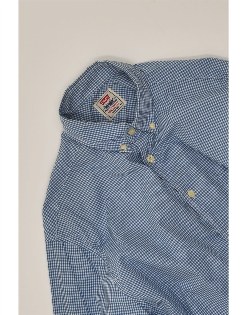 LEVI'S Mens Shirt Medium Blue Gingham Cotton | Vintage Levi's | Thrift | Second-Hand Levi's | Used Clothing | Messina Hembry 