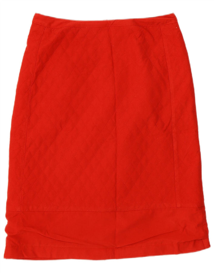 Nazareno Gabrielli Womens Quilted Skirt W26 Small  Red