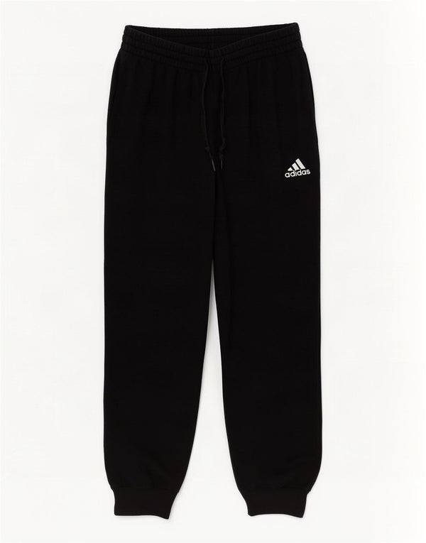 Adidas Mens Tracksuit Trousers Joggers Small Black Cotton
