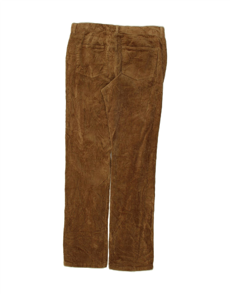 CHAPS Womens Straight Corduroy Trousers US 6 Medium W30 L31 Brown Cotton | Vintage Chaps | Thrift | Second-Hand Chaps | Used Clothing | Messina Hembry 