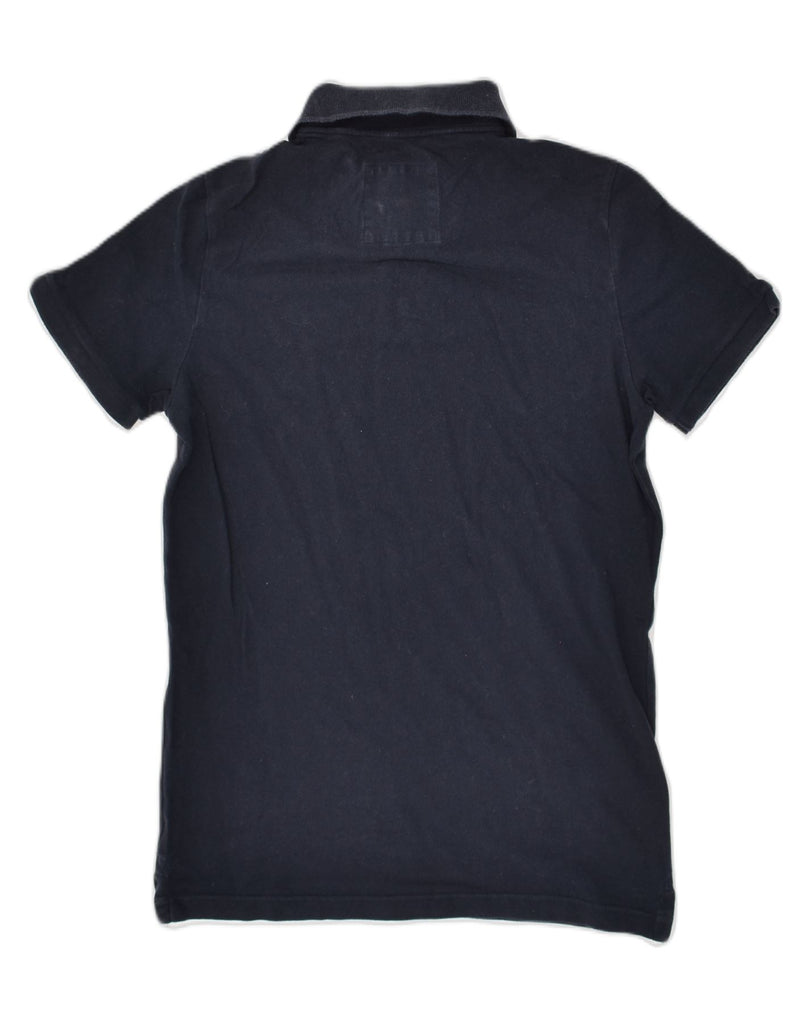 HOLLISTER Mens Polo Shirt Medium Navy Blue Cotton | Vintage Hollister | Thrift | Second-Hand Hollister | Used Clothing | Messina Hembry 