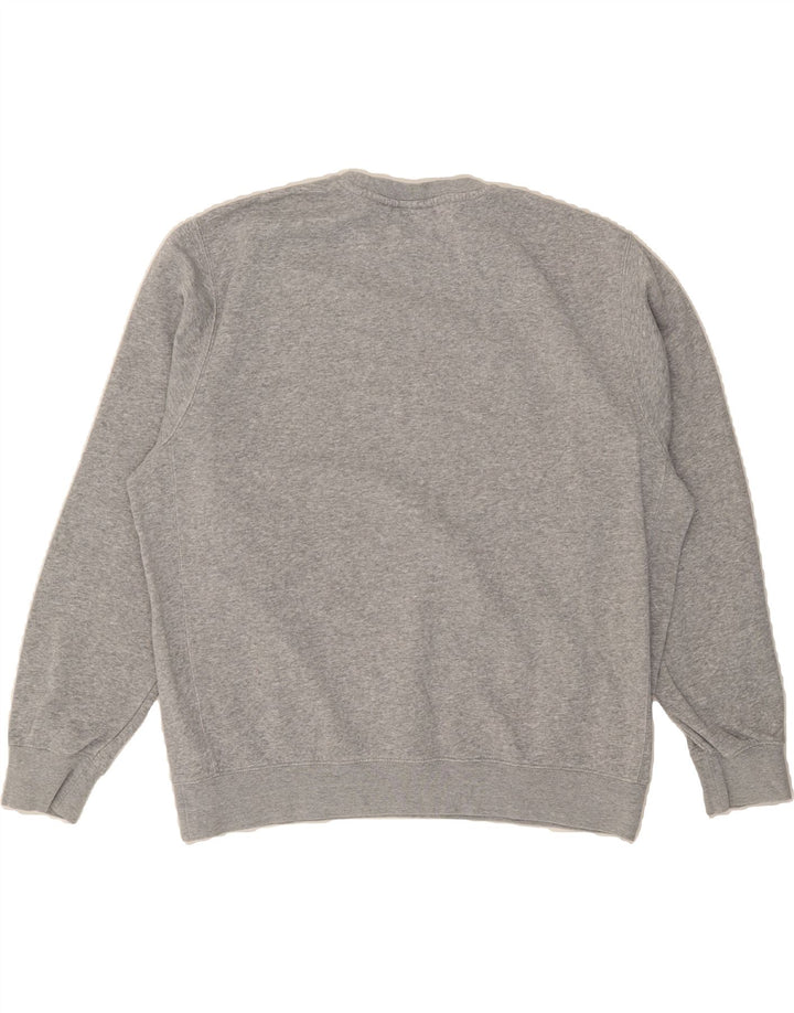 NIKE Womens Oversized Sweatshirt Jumper UK 16 Large Grey Cotton Vintage Nike and Second-Hand Nike from Messina Hembry 