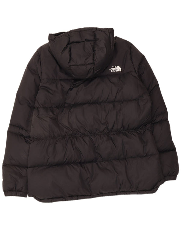 The North Face Womens Hooded Padded Jacket UK 18 XL Black Nylon