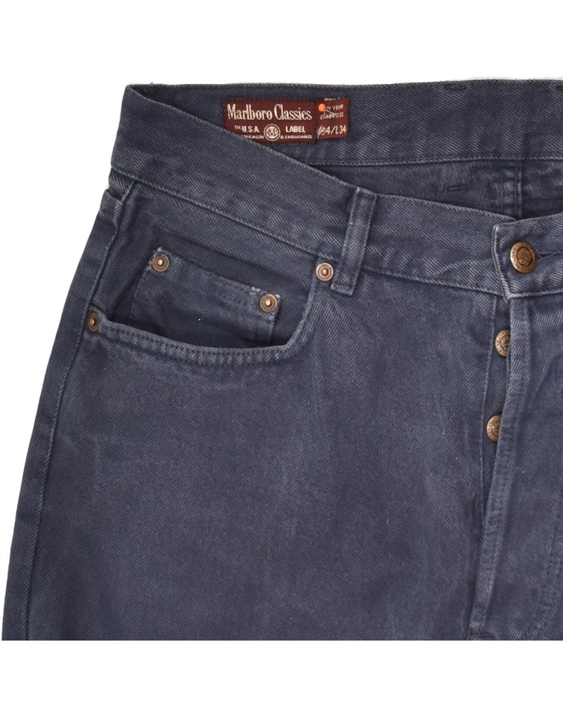 MARLBORO CLASSICS Mens Straight Jeans W34 L27 Navy Blue Cotton Vintage Marlboro Classics and Second-Hand Marlboro Classics from Messina Hembry 