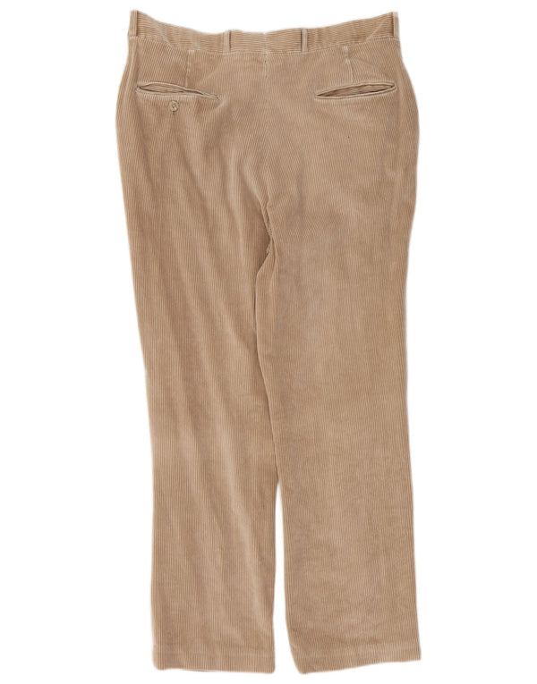 L.L.Bean Mens Straight Corduroy Trousers W34 L29 Beige