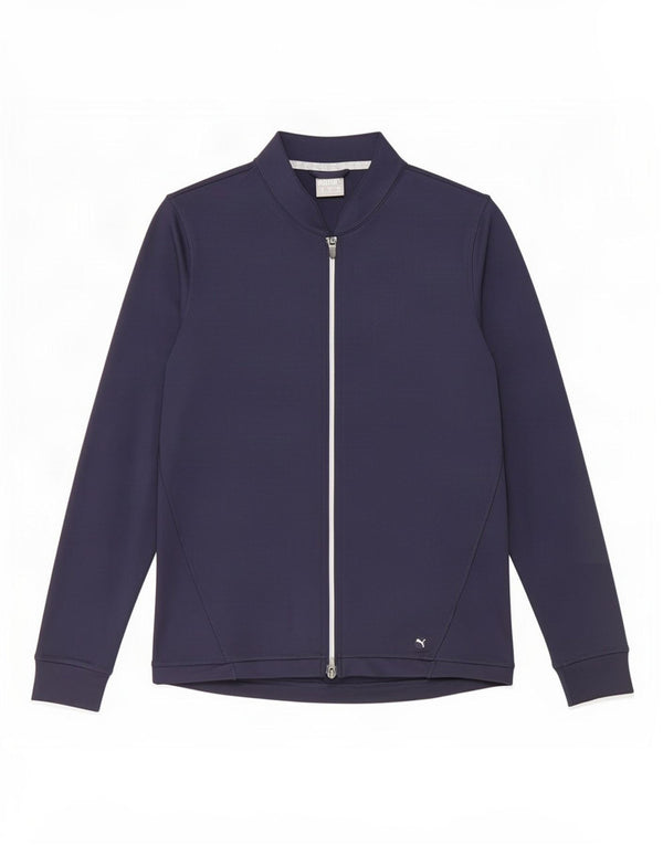 Puma Womens Tracksuit Top Jacket UK 12 Medium Navy Blue
