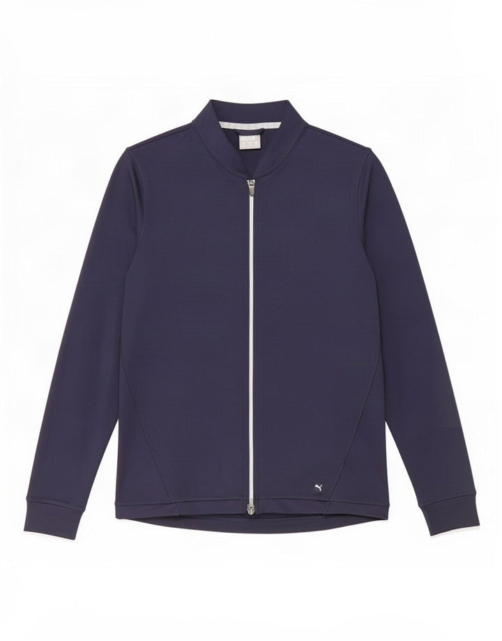 Puma Womens Tracksuit Top Jacket UK 12 Medium Navy Blue