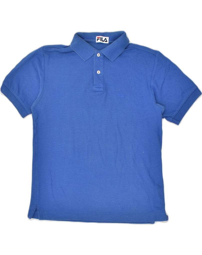 FILA Mens Polo Shirt 2XS Blue Cotton | Vintage Fila | Thrift | Second-Hand Fila | Used Clothing | Messina Hembry 