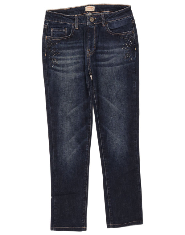 Carrera Womens Slim Cropped Jeans IT 44 Medium W29 L25 Navy Blue Cotton