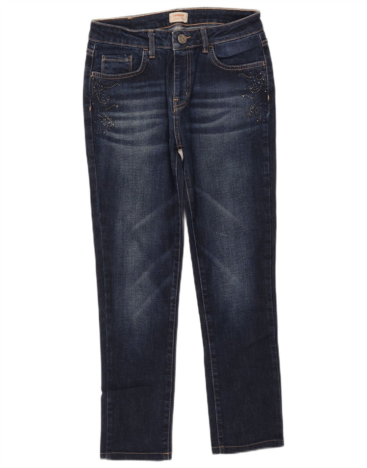 Carrera Womens Slim Cropped Jeans IT 44 Medium W29 L25 Navy Blue Cotton