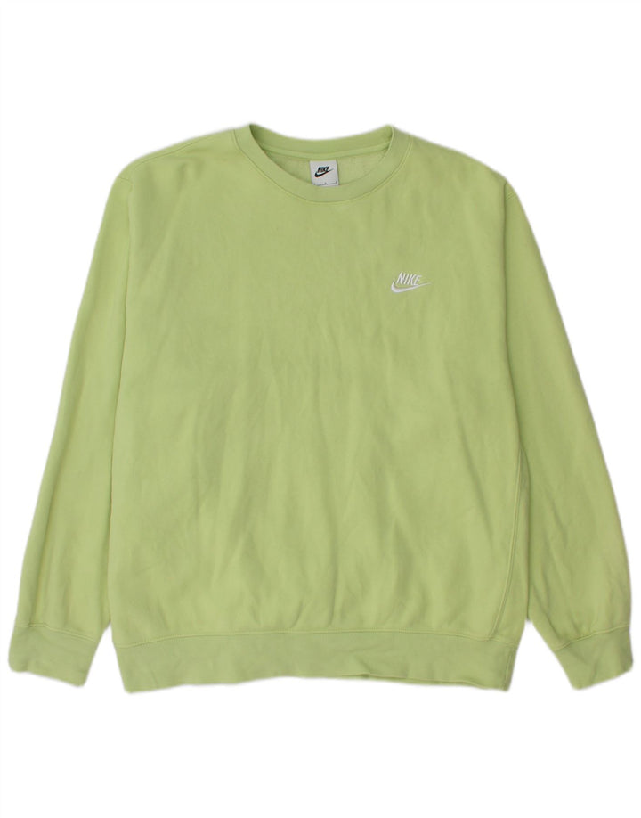 NIKE Mens Sweatshirt Jumper Large Green Cotton