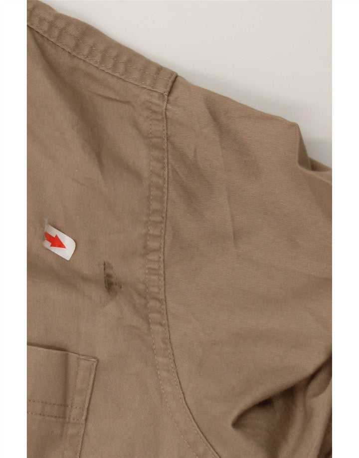 Wrangler Mens Shirt Large Beige Cotton