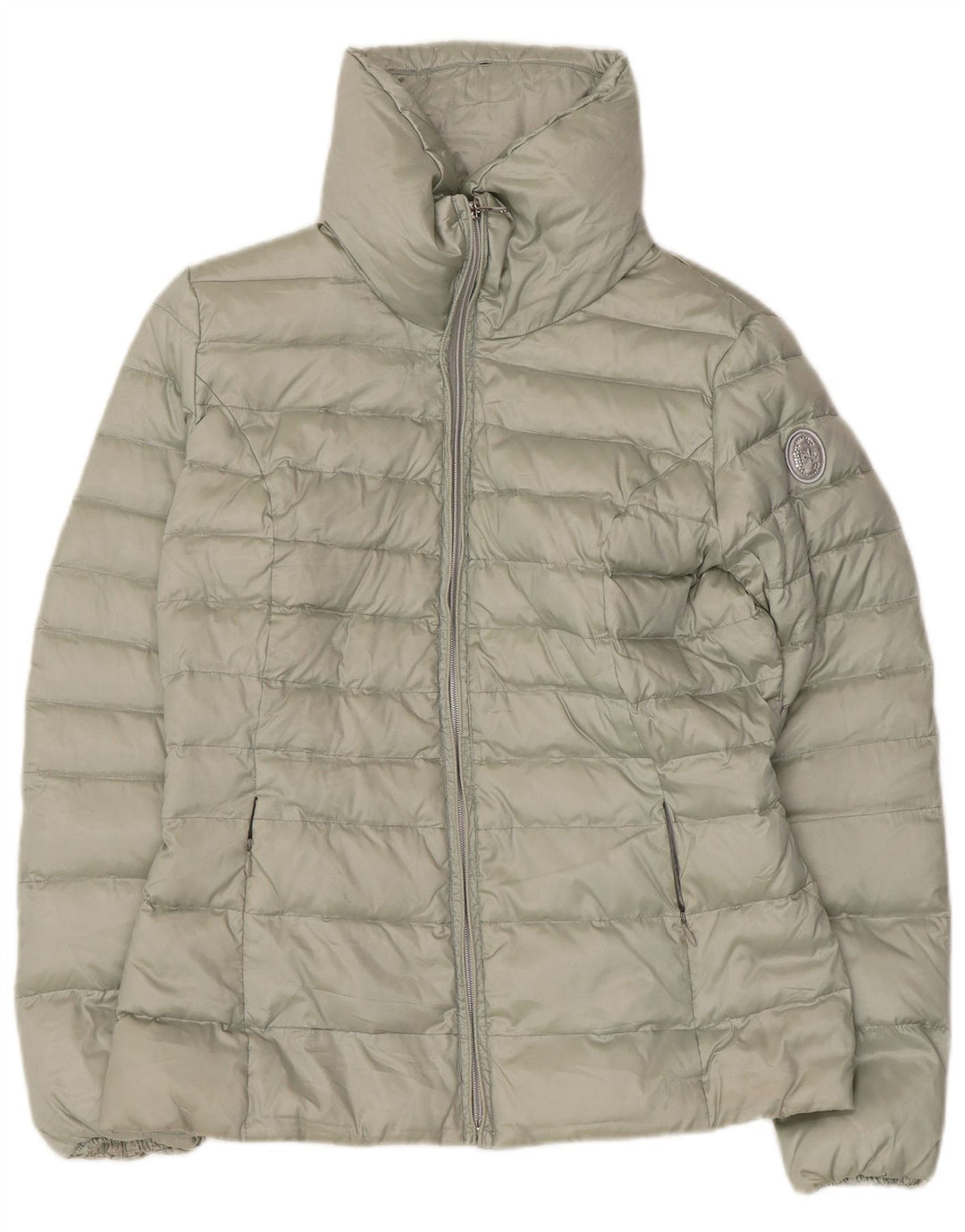 Conte of Florence Womens Padded Jacket IT 44 Medium Green Polyester