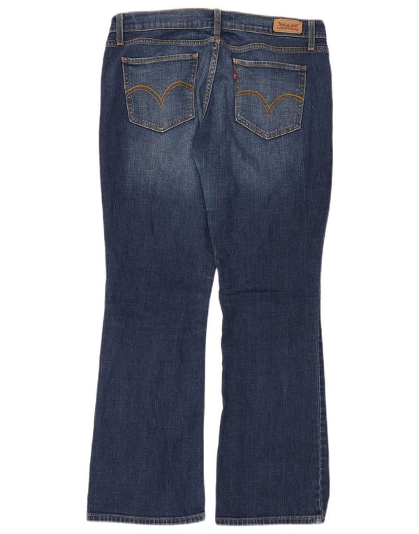 Levi's Womens 524 Too Superlow Bootcut Jeans W31 L30 Blue Cotton