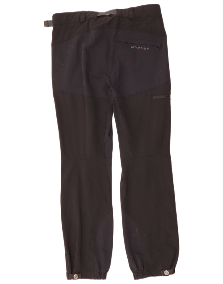 MAMMUT Womens Straight Cargo Casual Trousers W32 L30 Black Colourblock