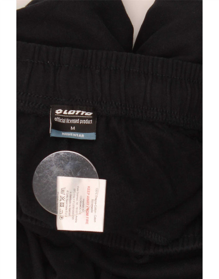Lotto Mens Tracksuit Trousers Joggers Medium  Black Cotton