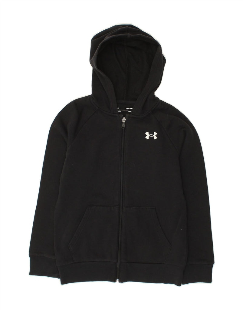 UNDER ARMOUR Boys Cold Gear Zip Hoodie Sweater 9-10 Years Medium Black | Vintage Under Armour | Thrift | Second-Hand Under Armour | Used Clothing | Messina Hembry 