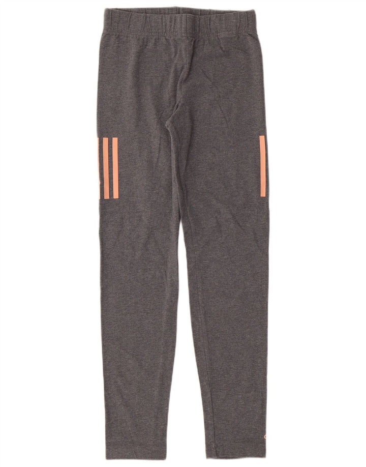 ADIDAS Girls Leggings 13-14 Years  Grey