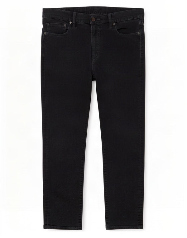 Levi's Mens 504 Straight Jeans W32 L32 Black Cotton