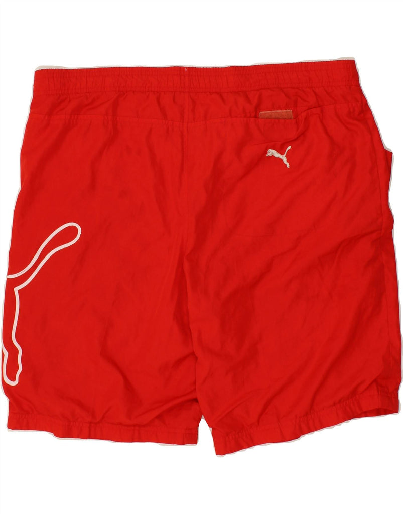 PUMA Mens Graphic Sport Shorts XL Red Polyester Vintage Puma and Second-Hand Puma from Messina Hembry 