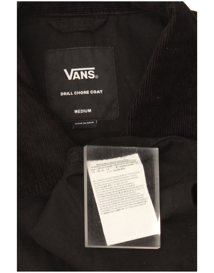 Vans Mens Utility Jacket UK 38 Medium Black Cotton