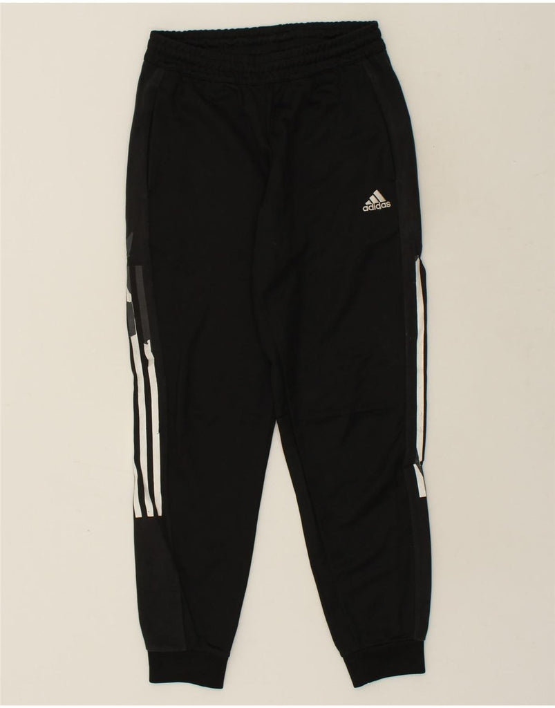 ADIDAS Mens Tracksuit Trousers Joggers Small Black | Vintage Adidas | Thrift | Second-Hand Adidas | Used Clothing | Messina Hembry 