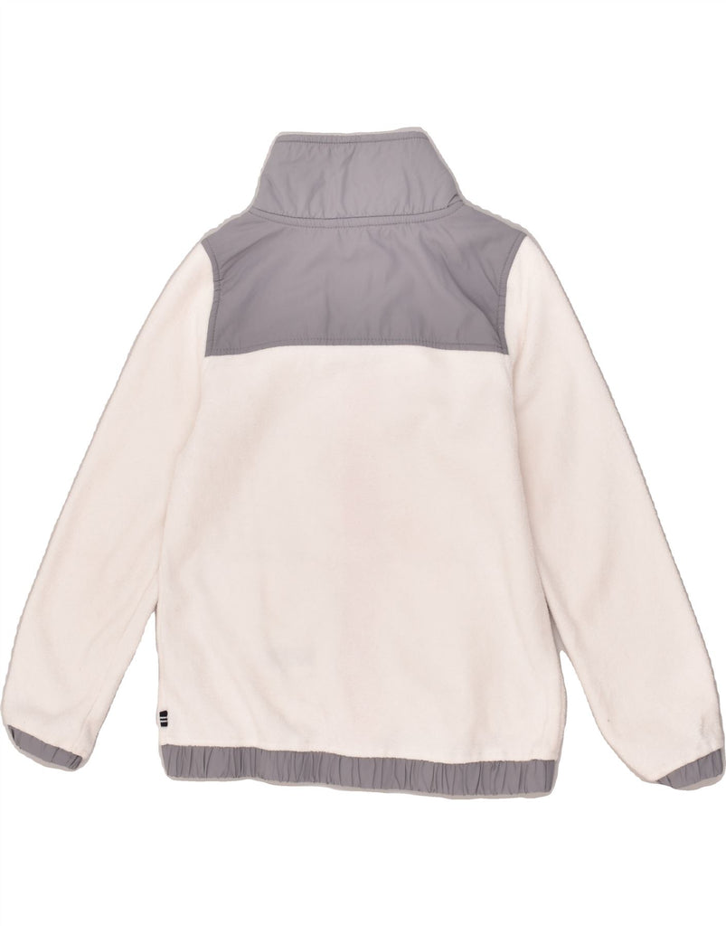 NAUTICA Girls Fleece Jacket 8-9 Years Medium White Polyester | Vintage Nautica | Thrift | Second-Hand Nautica | Used Clothing | Messina Hembry 