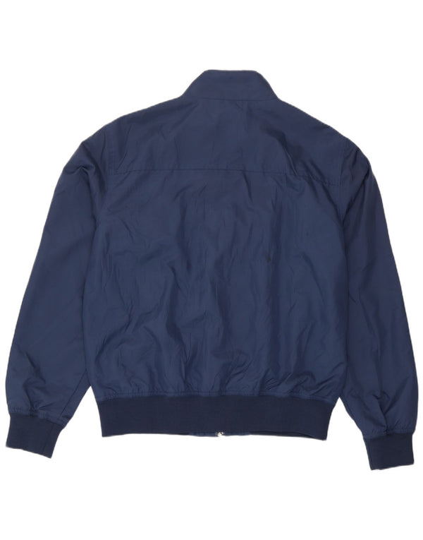 Kappa Mens Italia Bomber Jacket UK 40 Large Navy Blue Polyester