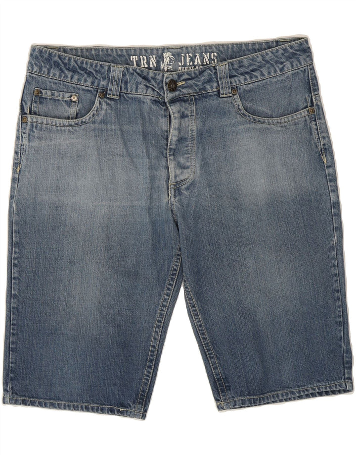 VINTAGE Mens Denim Shorts IT 52 XL W38  Blue Cotton Vintage Vintage and Second-Hand Vintage from Messina Hembry 