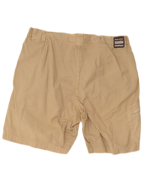 Murphy & Nye Mens Cargo Shorts W38 XL Beige Cotton
