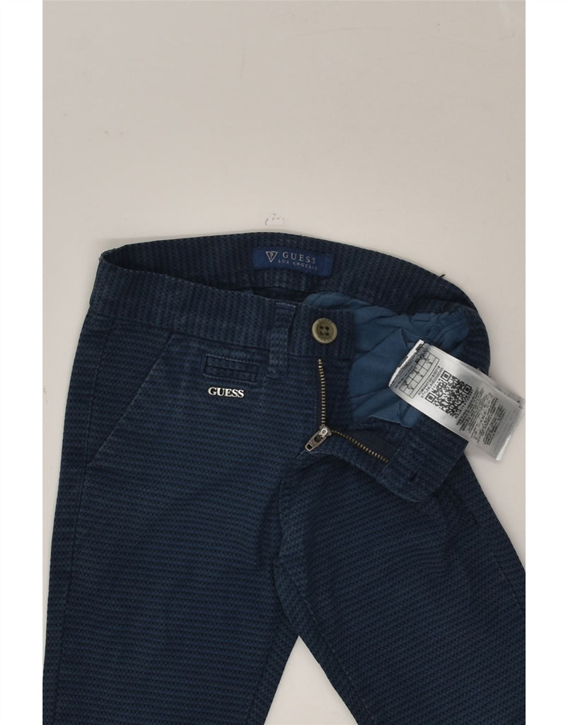 GUESS Boys Slim Chino Trousers 5-6 Years Small W22 L21 Navy Blue Cotton | Vintage Guess | Thrift | Second-Hand Guess | Used Clothing | Messina Hembry 