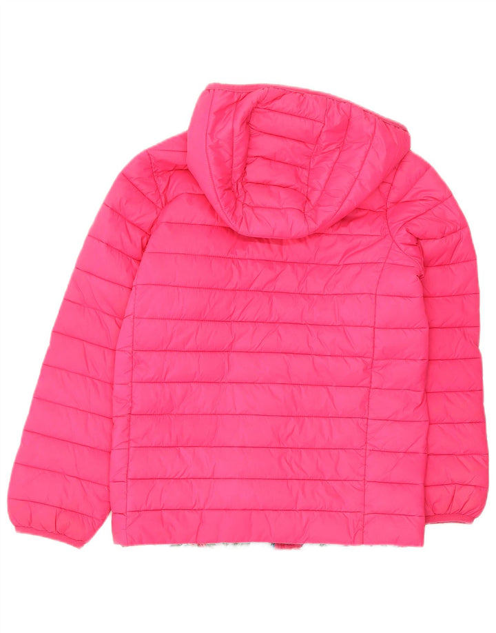 Joules Girls Hooded Padded Jacket 9-10 Years Pink Polyamide