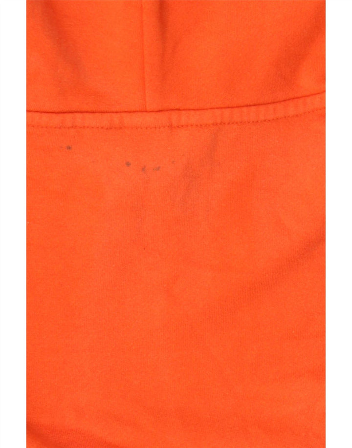 Volcom Boys Graphic Hoodie Jumper 9-10 Years Medium Orange Cotton