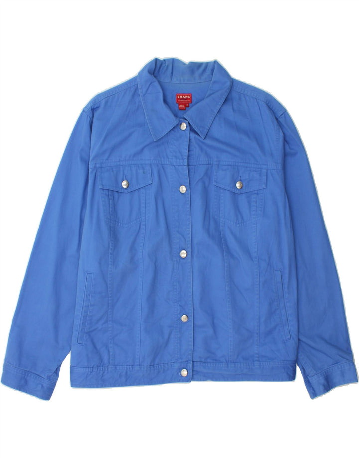 CHAPS Womens Denim Jacket UK 22 3XL Blue Cotton Vintage Chaps and Second-Hand Chaps from Messina Hembry 