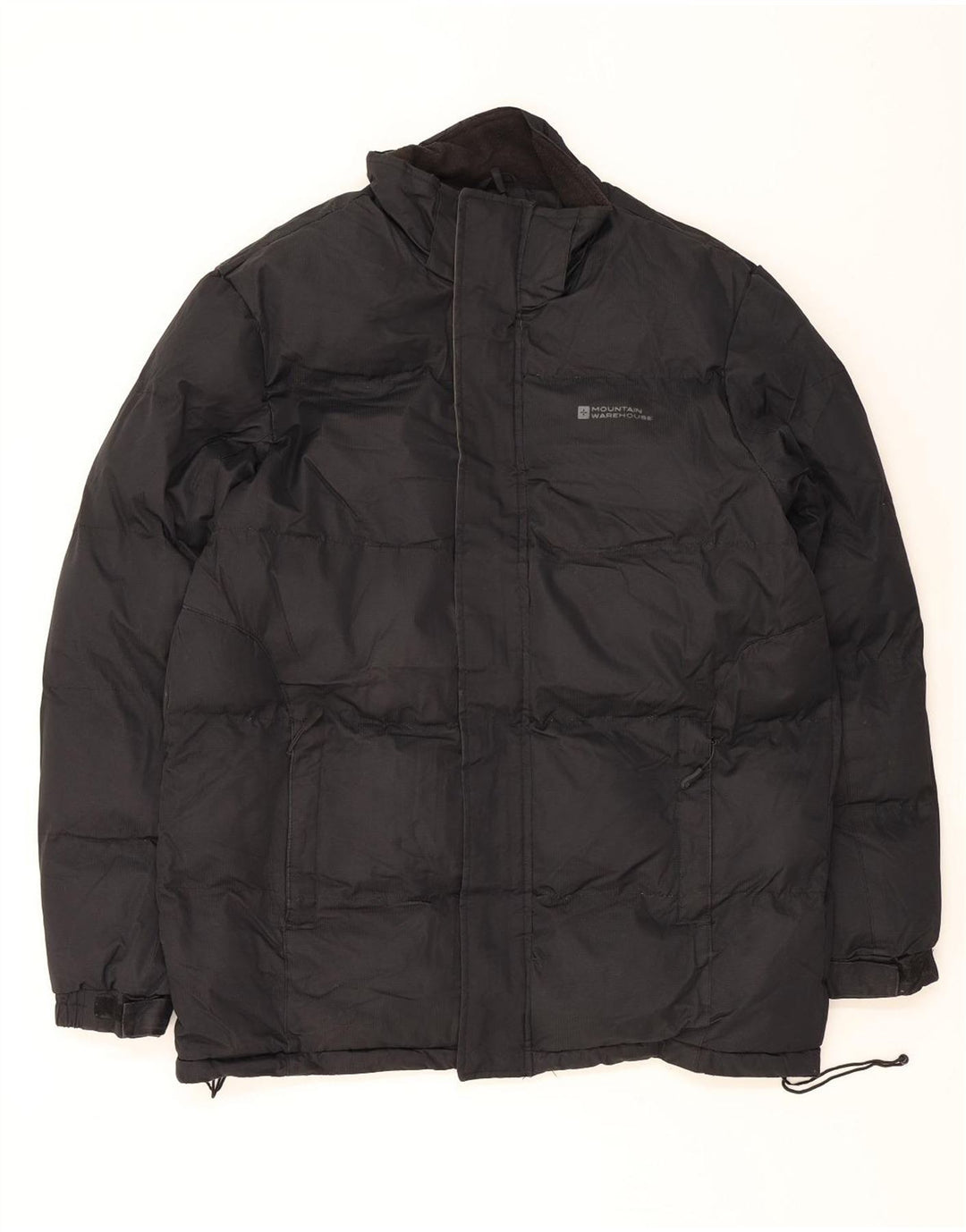 MOUNTAIN WAREHOUSE Mens Padded Jacket UK 38 Medium Black Polyester Vintage Mountain Warehouse and Second-Hand Mountain Warehouse from Messina Hembry 