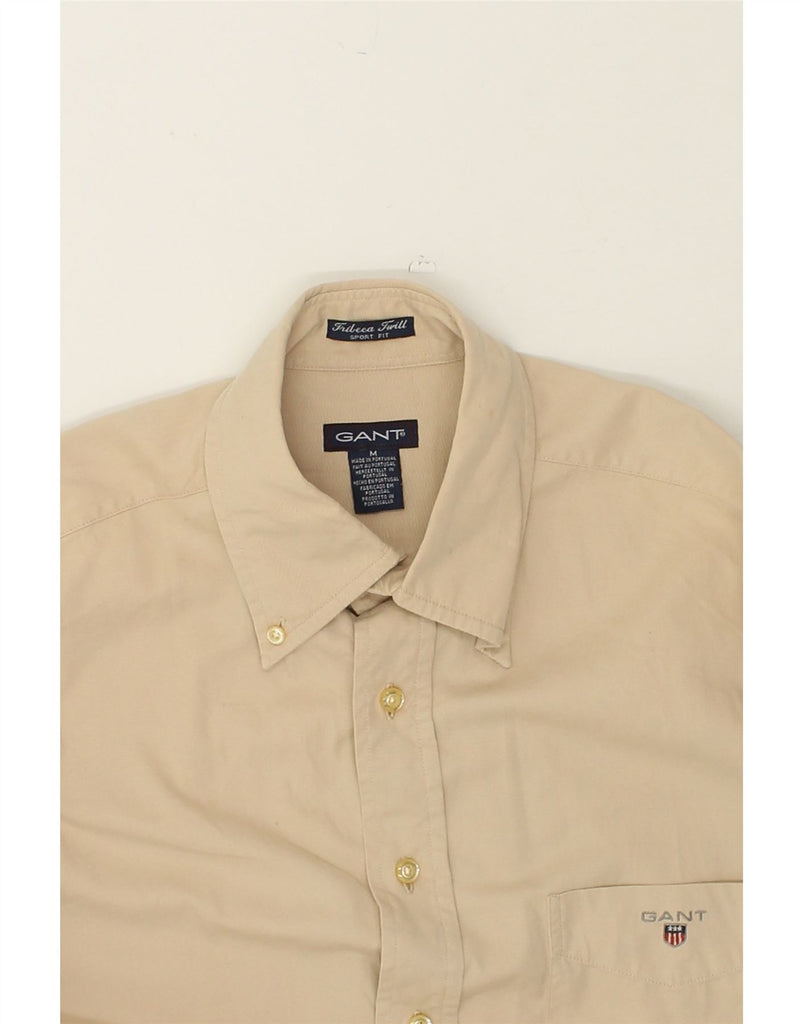 GANT Mens Sporty Fit Shirt Medium Beige | Vintage Gant | Thrift | Second-Hand Gant | Used Clothing | Messina Hembry 