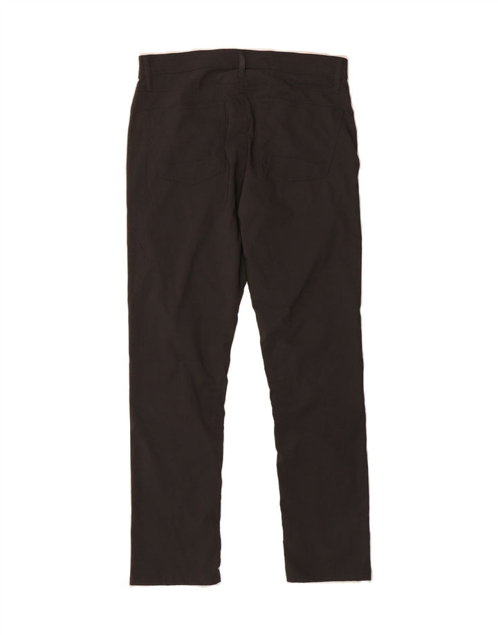 CHAPS Womens Slim Straight Casual Trousers W30 L30 Black Nylon Vintage Chaps and Second-Hand Chaps from Messina Hembry 