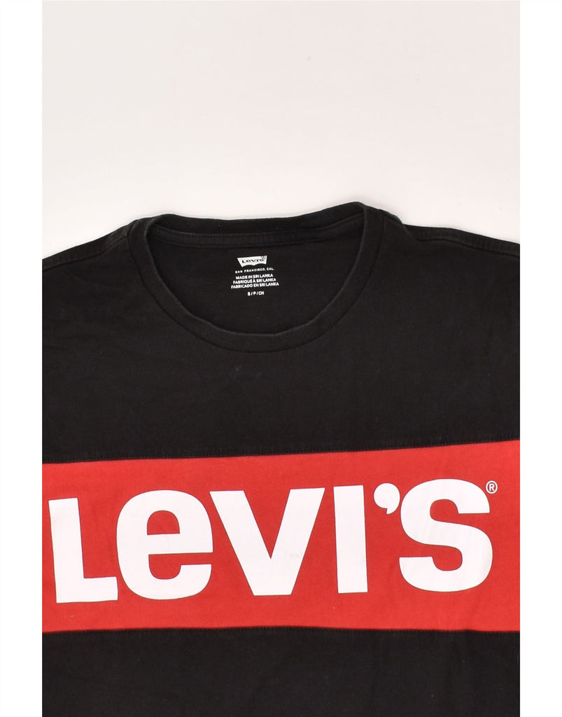 LEVI'S Mens Graphic T-Shirt Top Small Black Cotton | Vintage Levi's | Thrift | Second-Hand Levi's | Used Clothing | Messina Hembry 