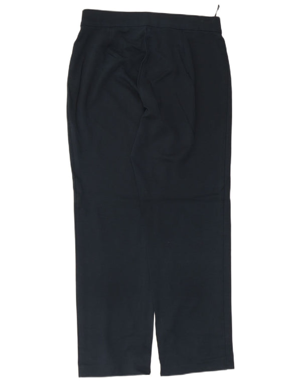 Marks & Spencer Womens Casual Trousers UK 12 Medium W30 L28 Navy Blue