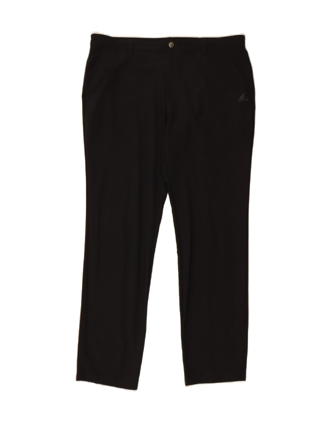 ADIDAS Mens Straight Chino Trousers W38 L31 Black Polyester Vintage Adidas and Second-Hand Adidas from Messina Hembry 