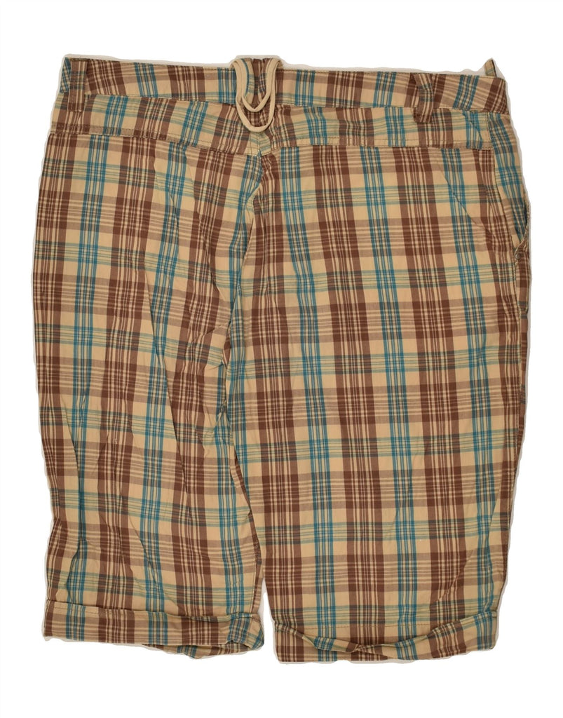 DACK'S Mens Chino Shorts IT 48 Medium W32  Brown Check Cotton | Vintage Dack's | Thrift | Second-Hand Dack's | Used Clothing | Messina Hembry 